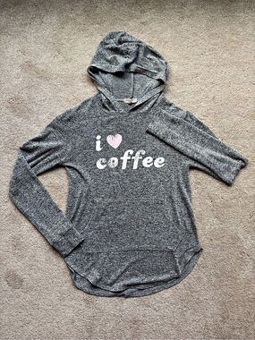 Grayson Threads I Love Coffee Graphic Hoodie Small